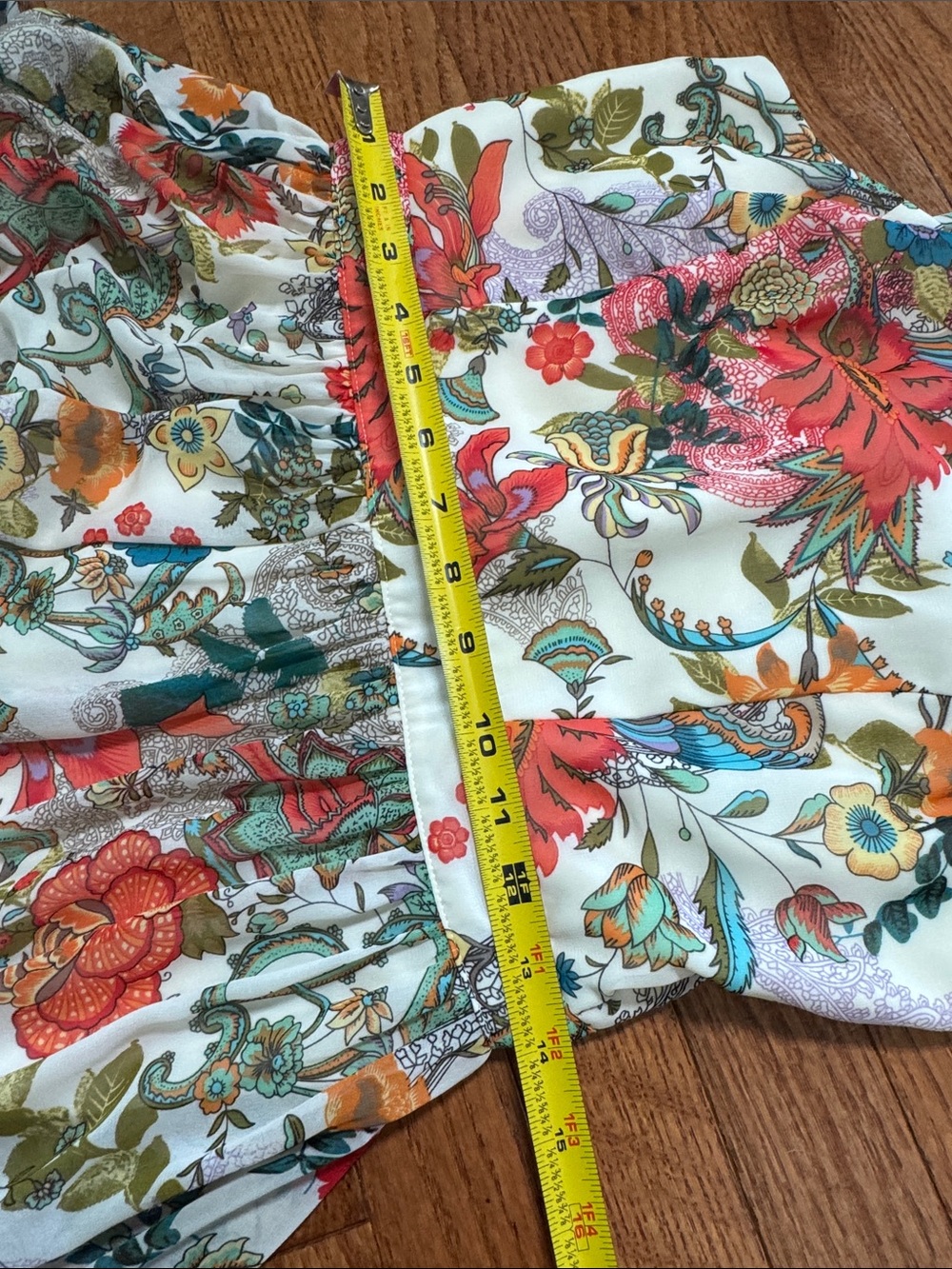 Lulus Lilja Cream Floral Print Maxi Dress size medium boho whimsy - Picture 9 of 11